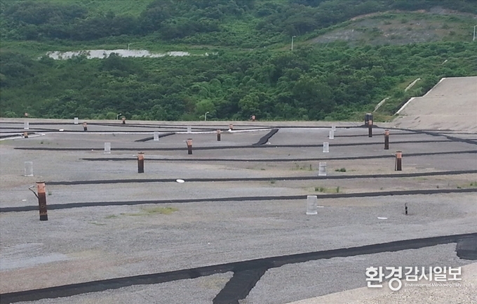 매립가스 포집공 설치전경 (사진제공=대구시)