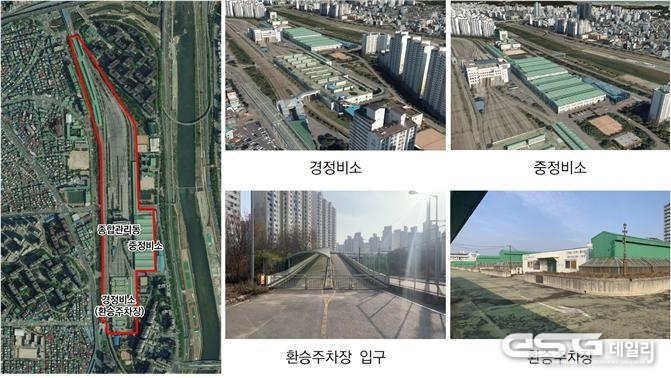  이문차량기지 현황도