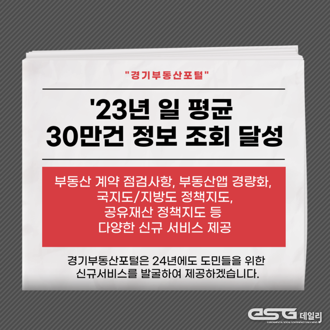 2023년 경기부동산포털 운영