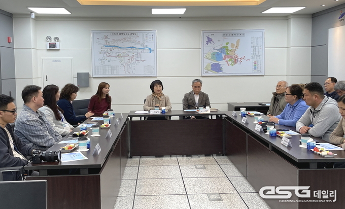몽골 울란바토르시 상ㆍ하수도청 대표단 안산시 하수도 사업소 방문 
