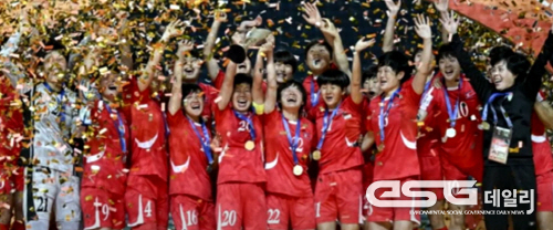 북한이 '아시아의 강호' 일본을 꺾고 20세 이하(U-20) 여자 월드컵 통산 세 번째 우승을 달성했다.