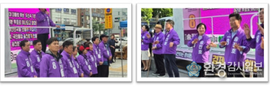 무소속 송진호 후보가 경기도 용인시 용인 사거리에서 두 번째 공식 유세를 진행하며 본격적인 중부권 선거전에 돌입했다.